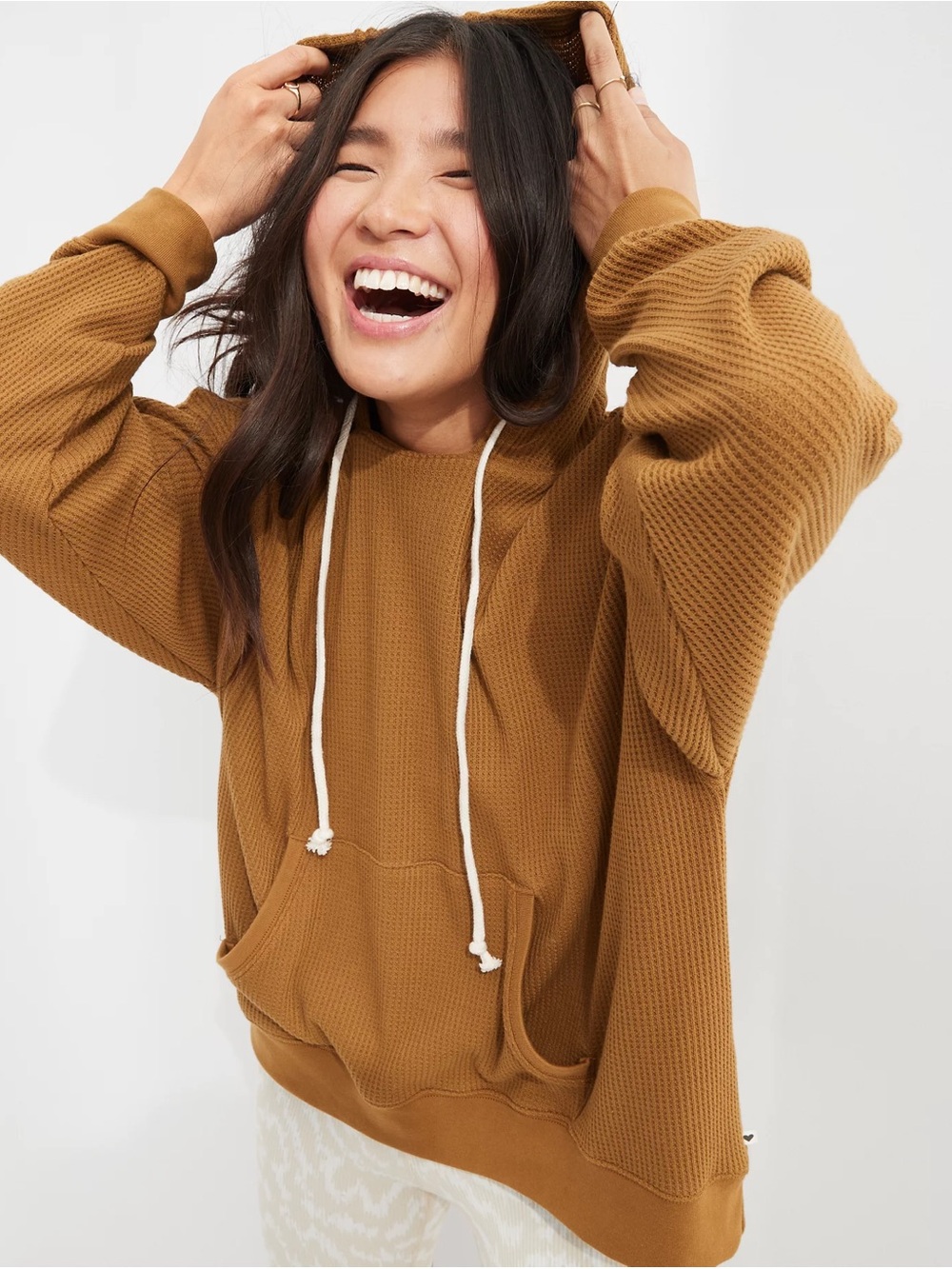 Aerie Cozy Waffle‎ Hoodie